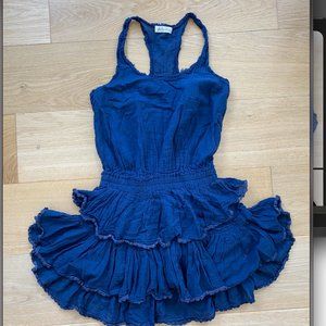 Love Shack Fancy Navy Racerback Dress